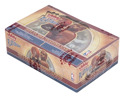 2003/04 Fleer Platinum Basketball Factory Sealed Hobby Box (16 Wax Packs, 4 Jumbo Packs)